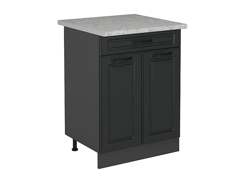 Armário baixo de cozinha casa de campo antracite 60x60x81.6 r-line
