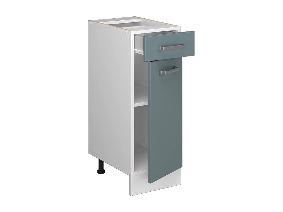 Meuble cuisine bleu-gris 30x60x81.6 r-line