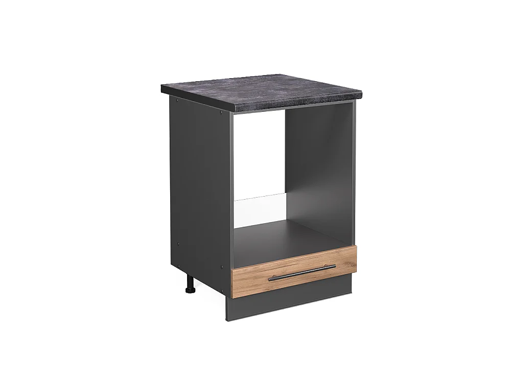 Mobile per forno da incasso Rovere dorato 60x60x82 fame-line
