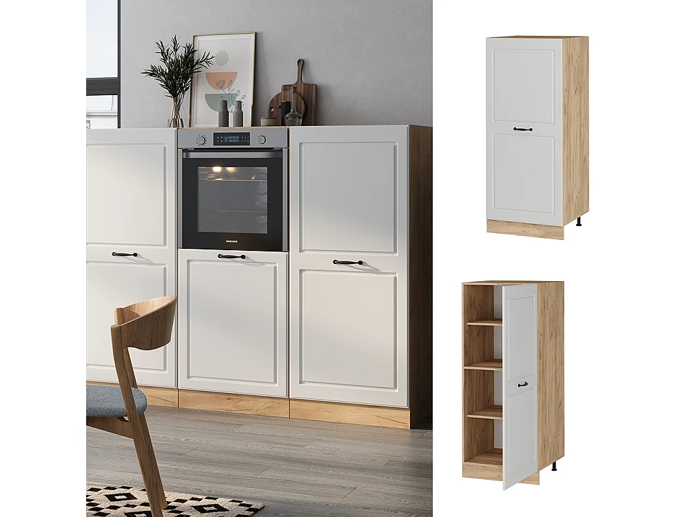 Armario para horno empotrado blanco casa de campo 60x57x143 r-line