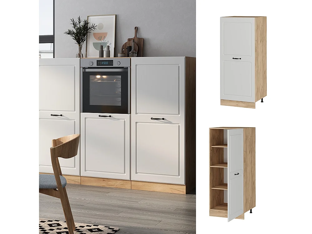 mobile cucina dispensa Bianco rustico 60x57x143 r-line