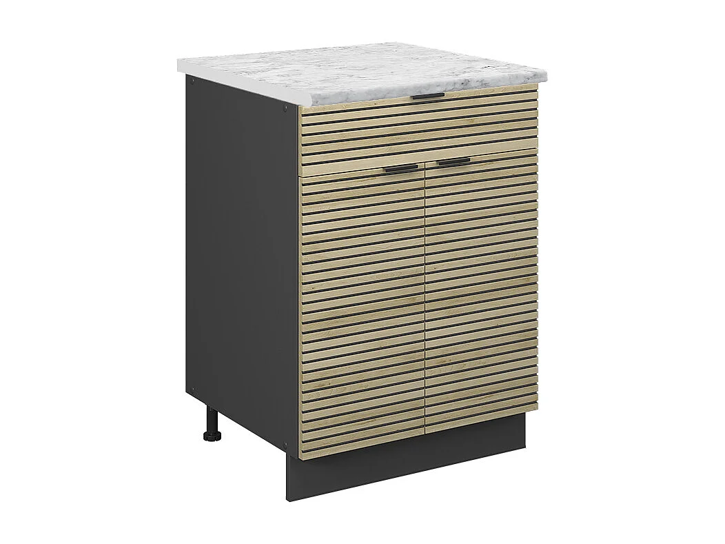 Keukenonderkast eiken paneel 60x60x82 fame-line