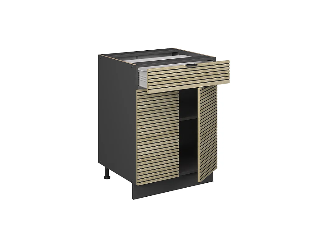 Keukenonderkast eiken paneel 60x60x82 fame-line