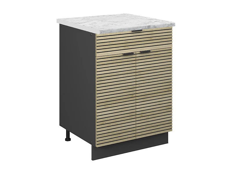 Meuble cuisine panneau en chêne 60x60x82 fame-line