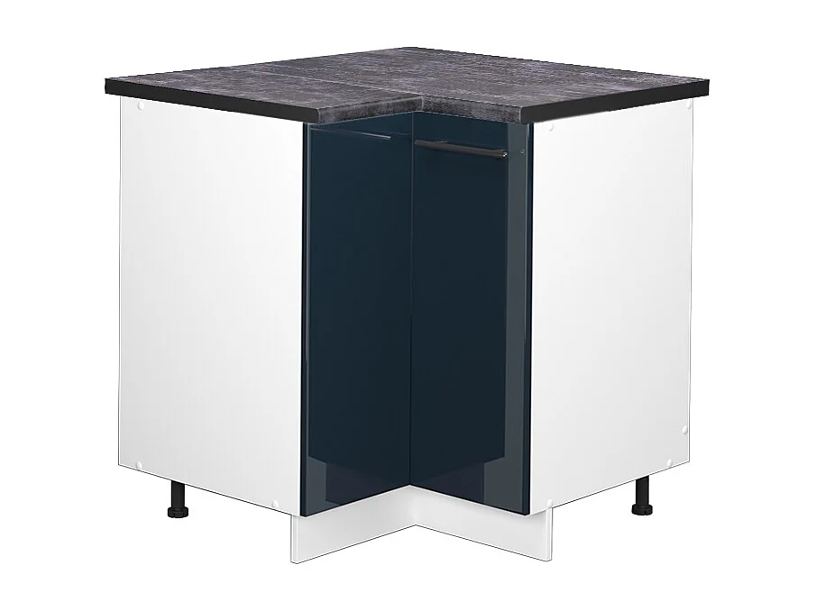 Meuble dangle bleu foncé brillant 80.5x60x82 fame-line