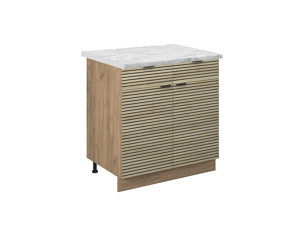 Meuble cuisine panneau en chêne 80x60x82 fame-line