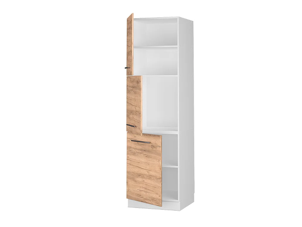 Meuble pour four chêne de force doré 60x58x206.8 fame-line