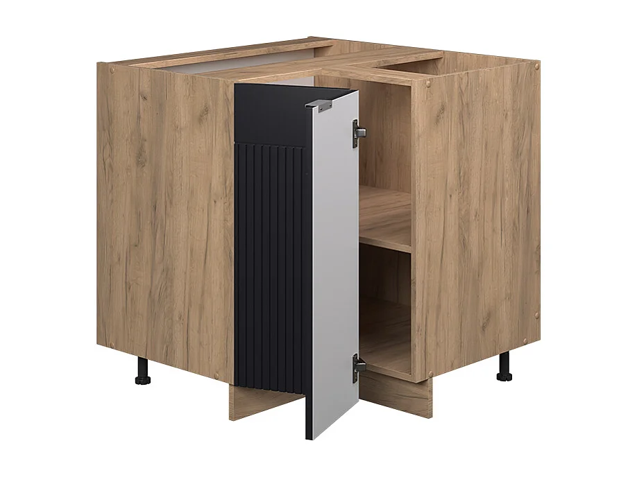 Meuble dangle noir rayé 80.5x60x82 fame-line