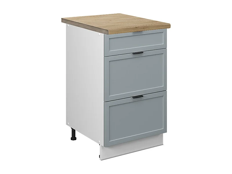 Szafka dolna do kuchni jasnoniebiesko-szary 50x60x82 fame-line