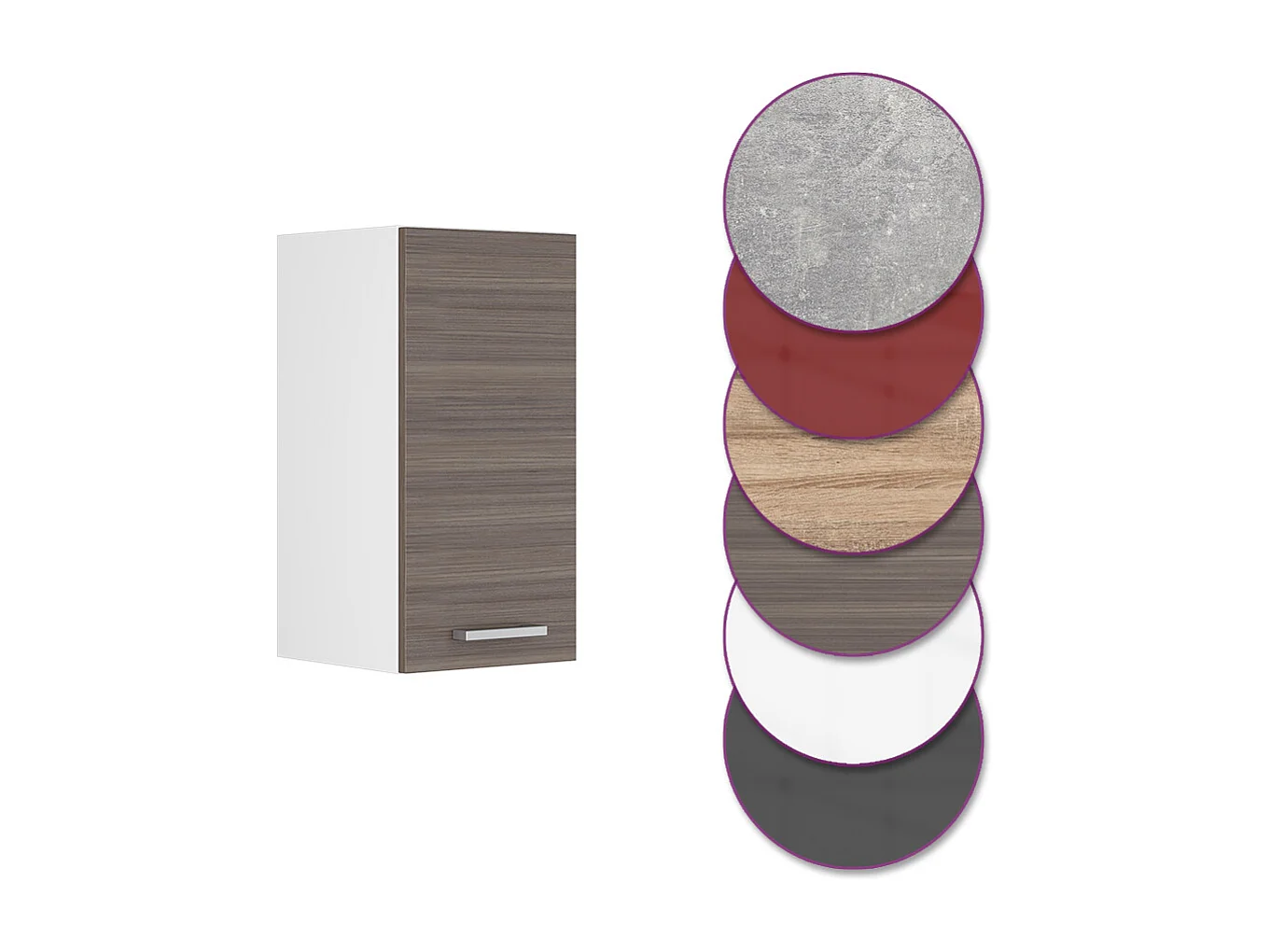 Elément haut de cuisine gris noble 30x31x60 r-line