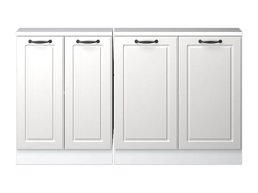 Meuble sous pente blanc campagne 140x46x81.6 r-line