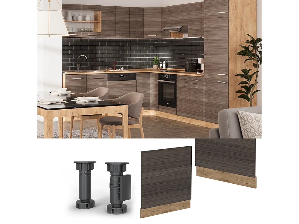 Panel frontal gris noble 60x1.6x57.2 r-line