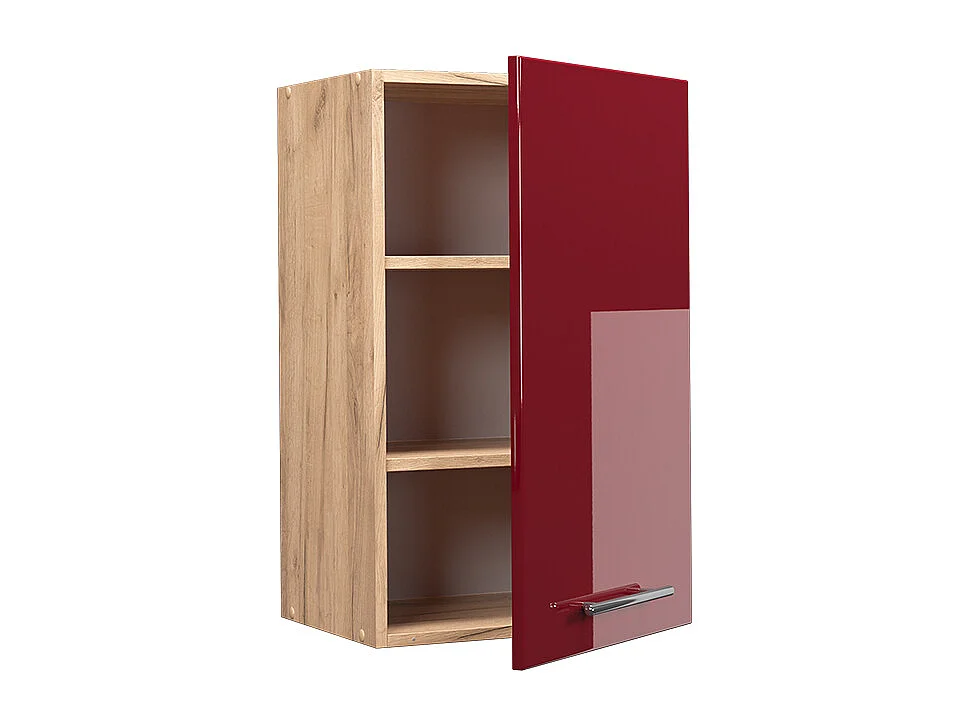 Armario colgante rojo burdeos alto brillo 45x34.1x72 fame-line