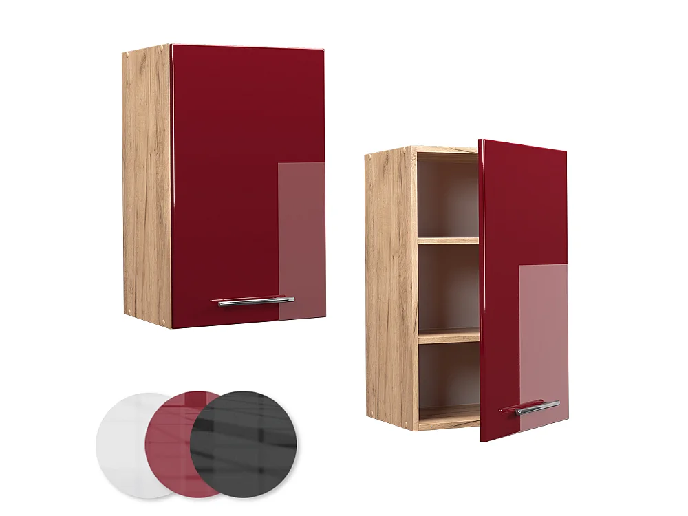 Pensile da cucina Bordeaux lucido 45x34.1x72 fame-line