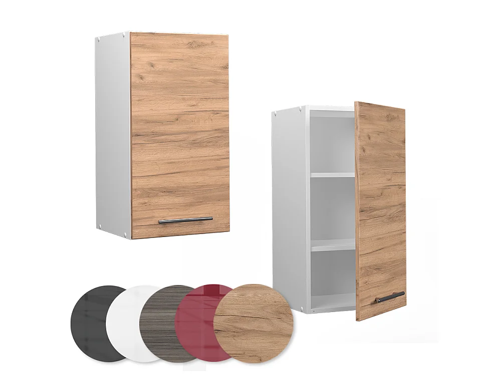 Wall cabinet gold power oak 40x34.1x72 fame-line