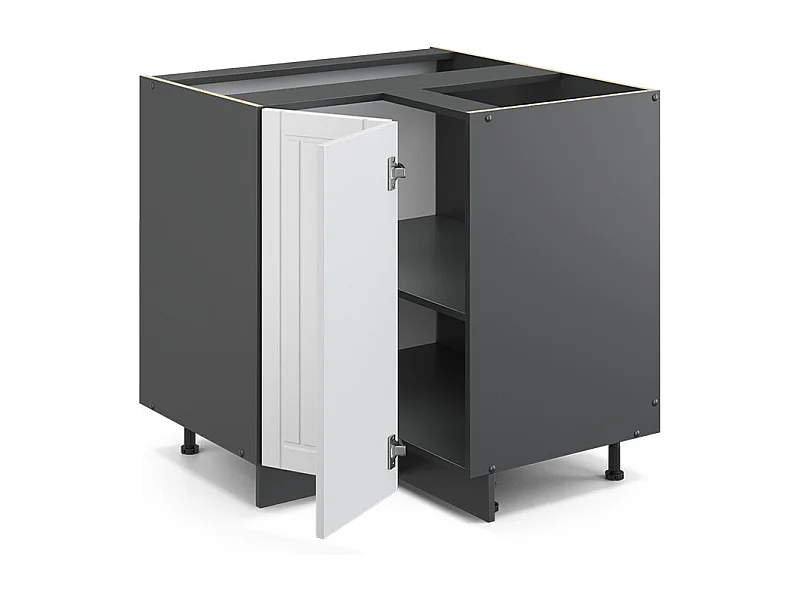 Armario de esquina blanco casa de campo 80.5x60x82 fame-line