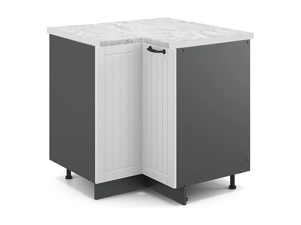 Mobile ad angolo cucina bianco casa di campagna 80.5x60x82 fame-line