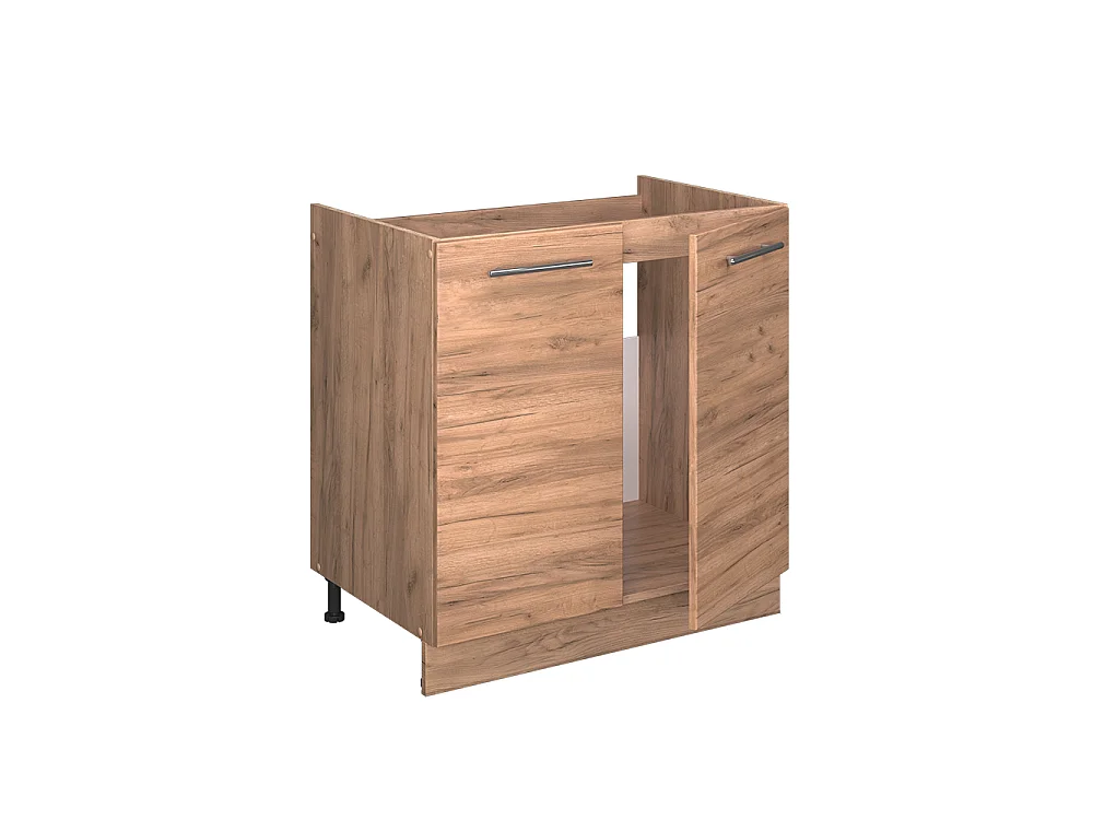 Armario bajo para fregadero roble dorado 80x51.6x82 fame-line