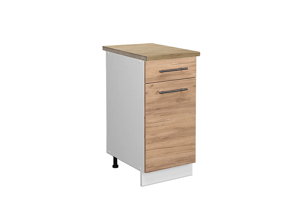 Meuble cuisine chêne de force doré 40x60x82 fame-line