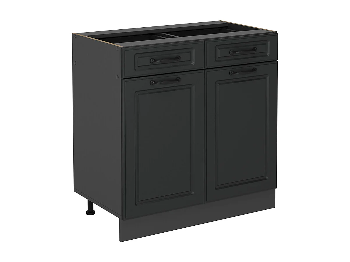 Meuble cuisine anthracite campagne 80x46x81.6 r-line