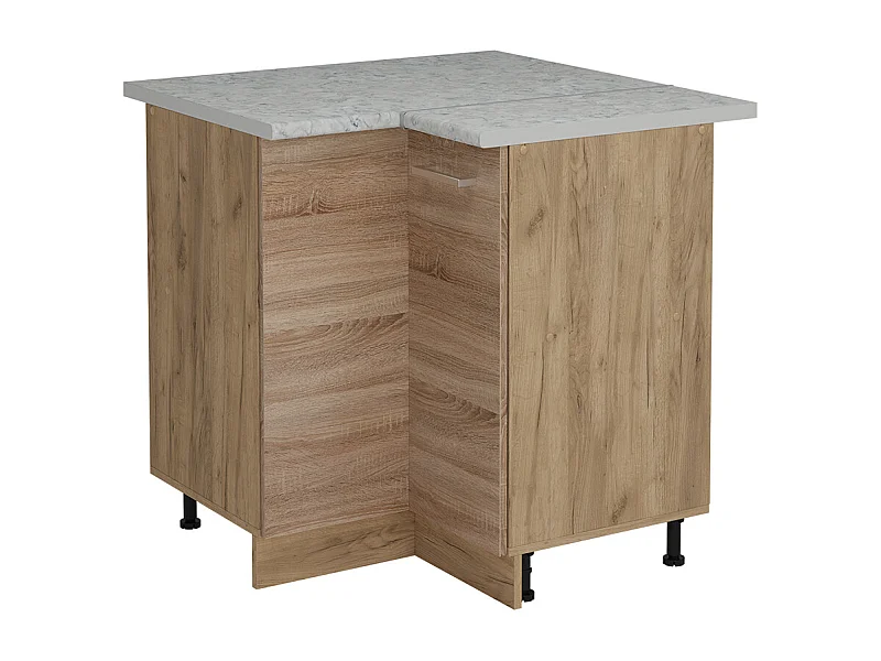 Armário baixo de canto sonoma 75.6x60x81.6 r-line