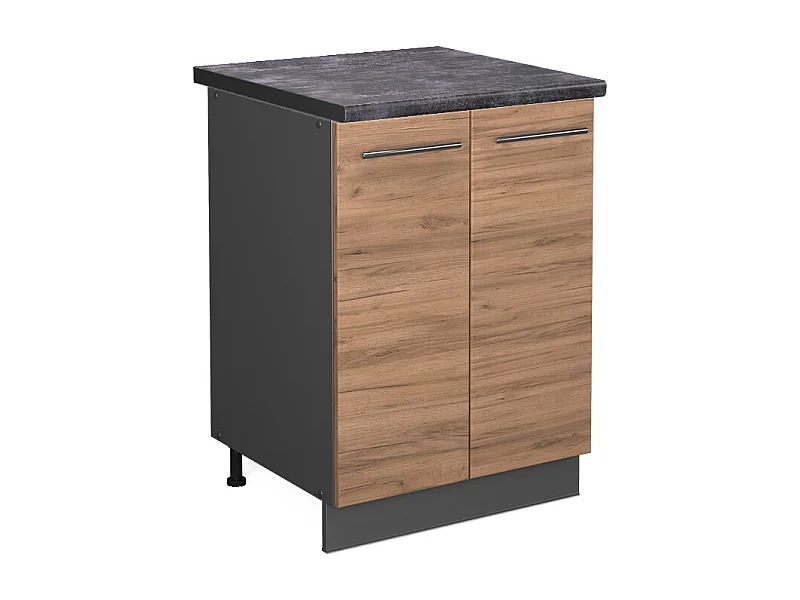 Mueble bajo de cocina roble dorado 60x60x82 fame-line