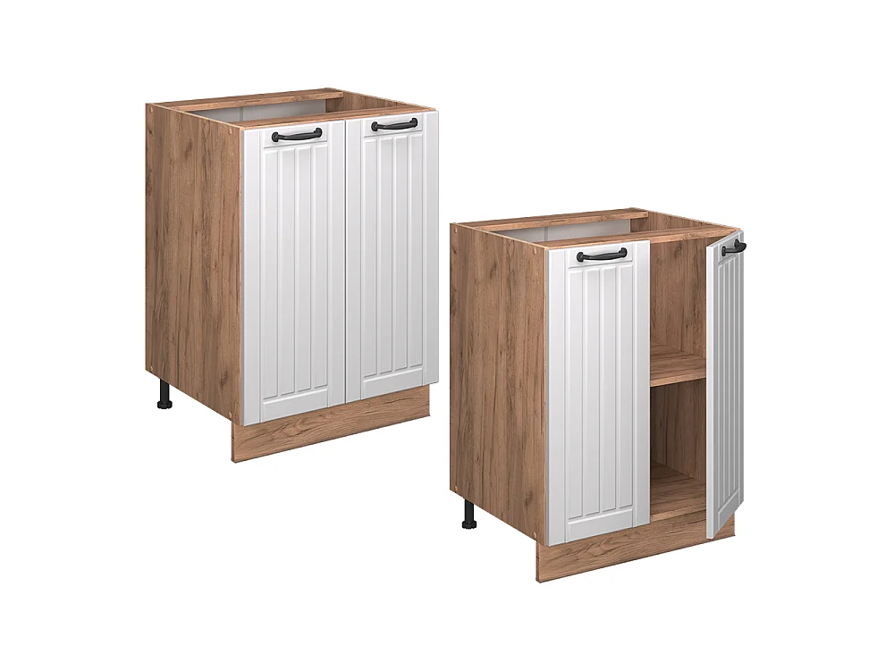 Küchenunterschrank weiß landhaus 60x60x82 fame-line