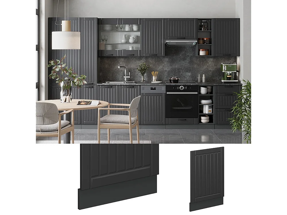 Frontpaneel donkergrijs 45x1.6x67.4 fame-line