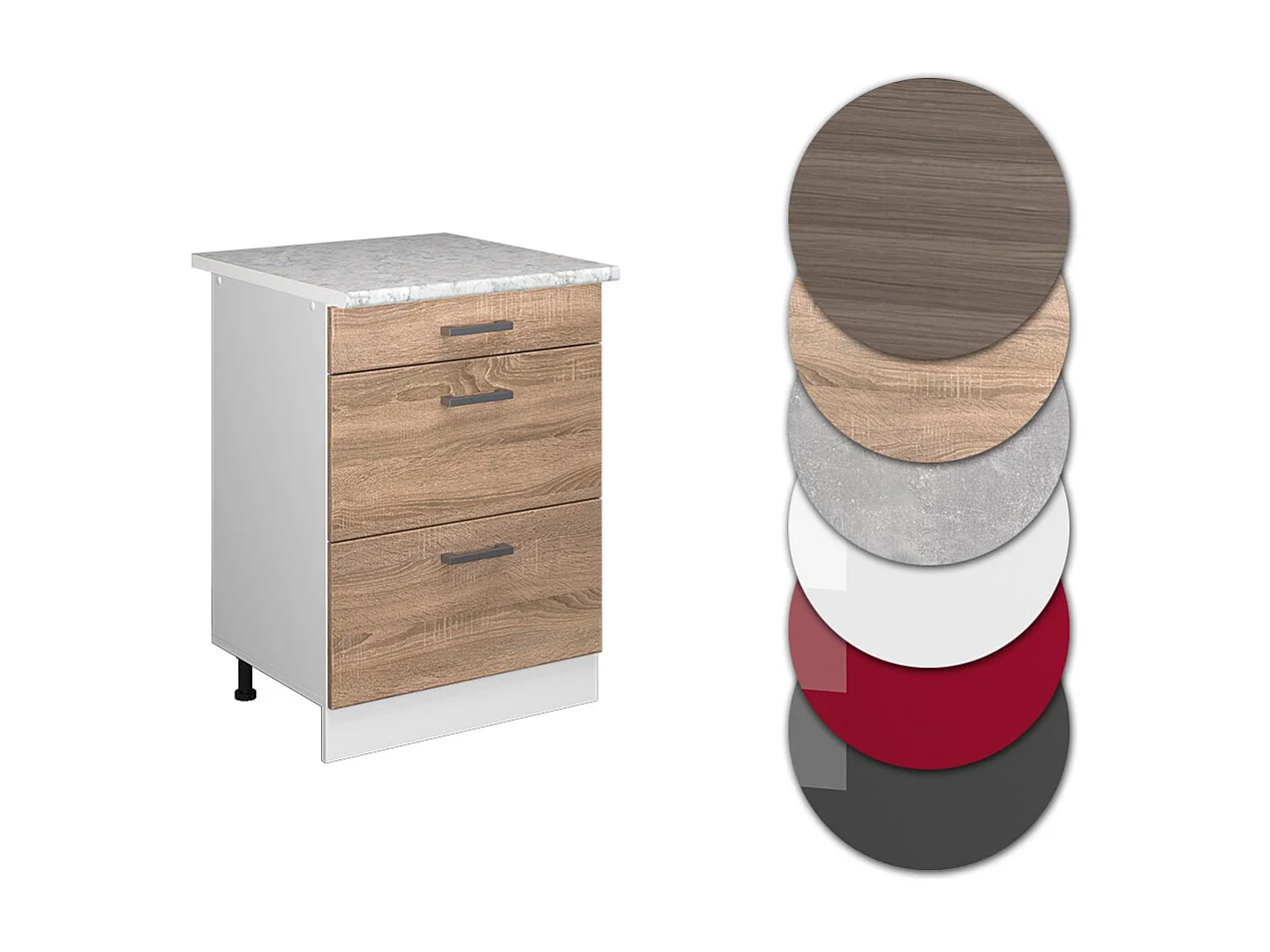 Meuble cuisine sonoma 60x60x81.6 r-line