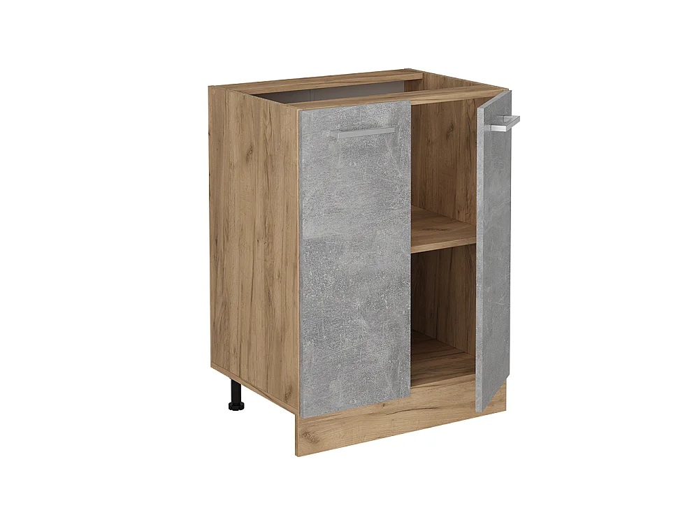 Mueble bajo de cocina hormigón 60x60x81.6 r-line