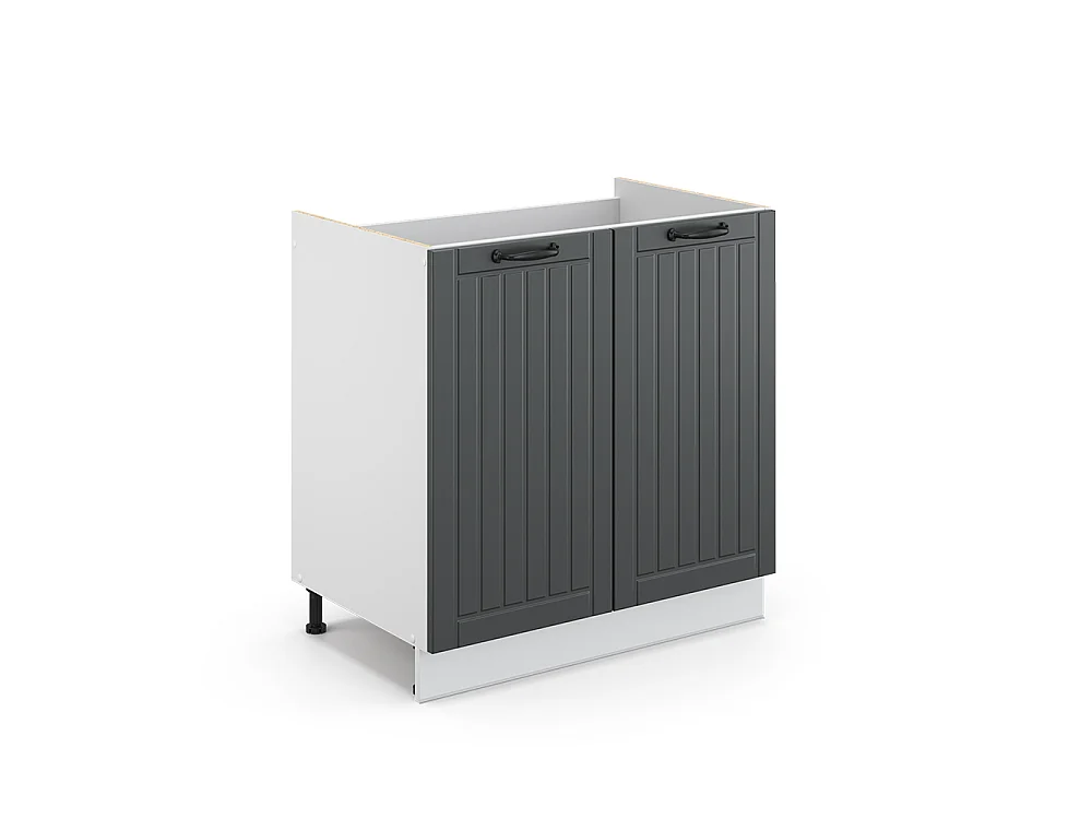 Spülenunterschrank anthrazit landhaus 80x60x82 fame-line