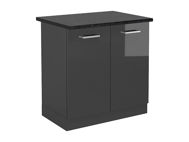 Mobile lavello cucina antracite lucido 80x60x81.6 r-line