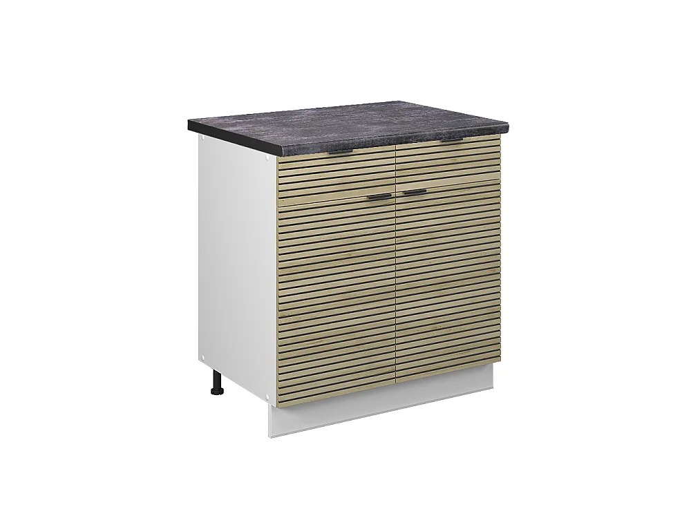 Meuble cuisine panneau en chêne 80x60x82 fame-line