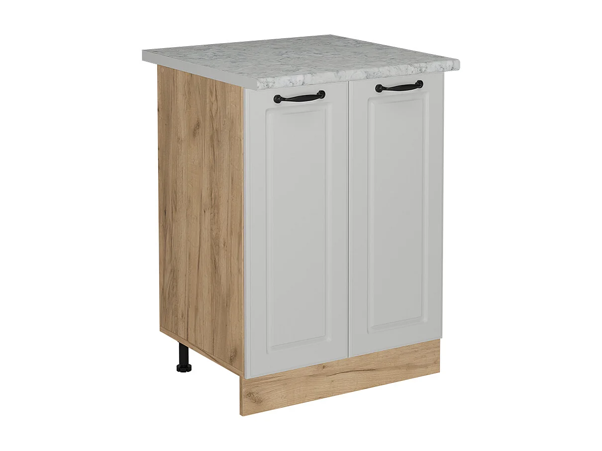 Mueble bajo de cocina blanco casa de campo 60x60x81.6 r-line