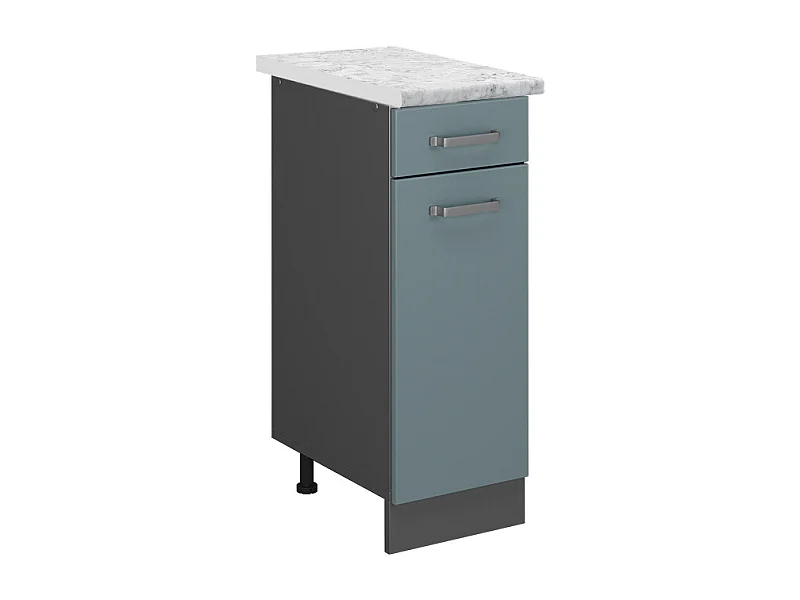 Mueble bajo de cocina gris azulado 30x60x81.6 r-line