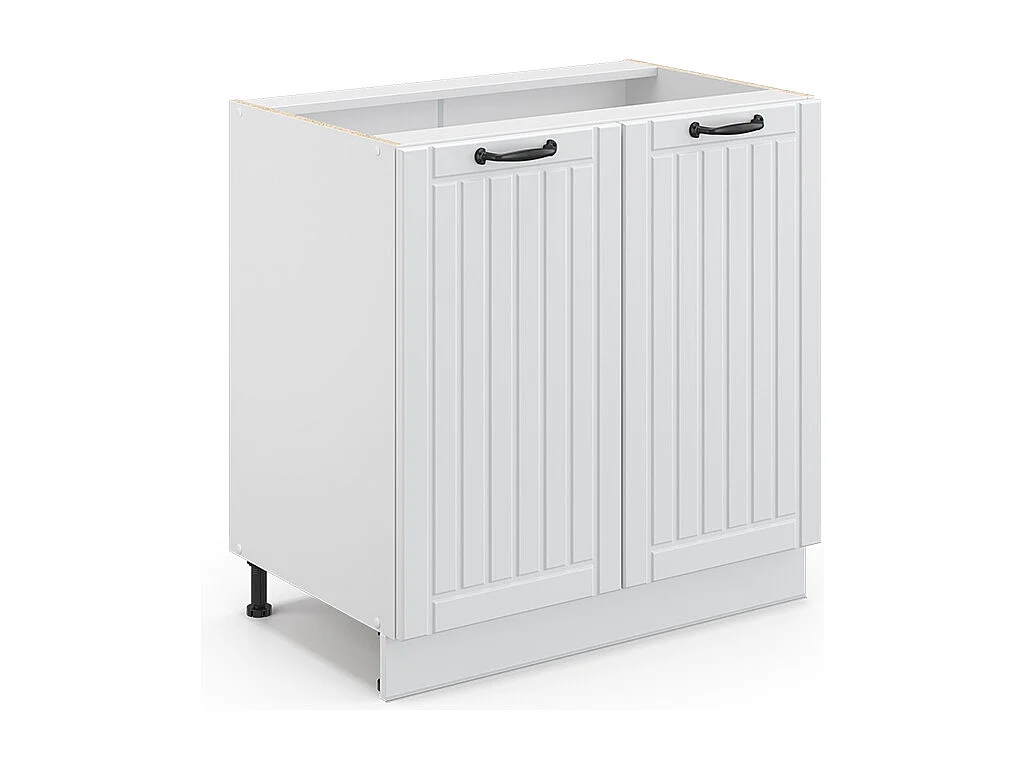 Meuble bas sous-évier blanc campagne 80x51.6x82 fame-line