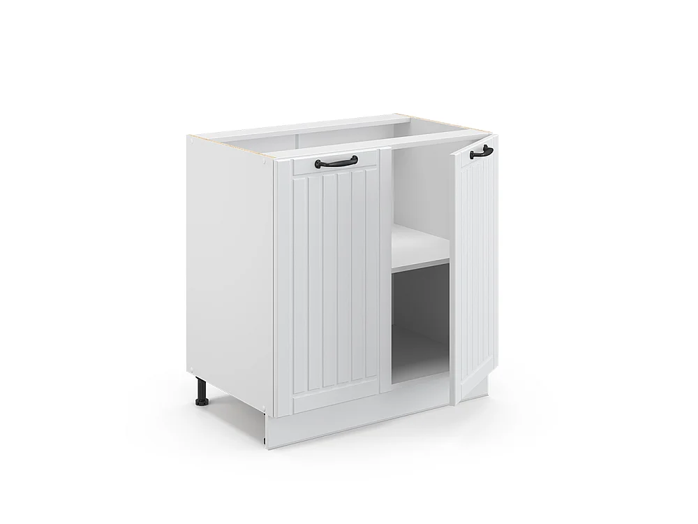 Armario bajo para fregadero blanco casa de campo 80x51.6x82 fame-line