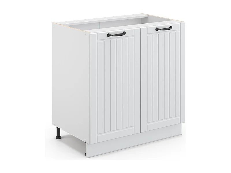 Armário baixo para pia casa de campo branca 80x51.6x82 fame-line