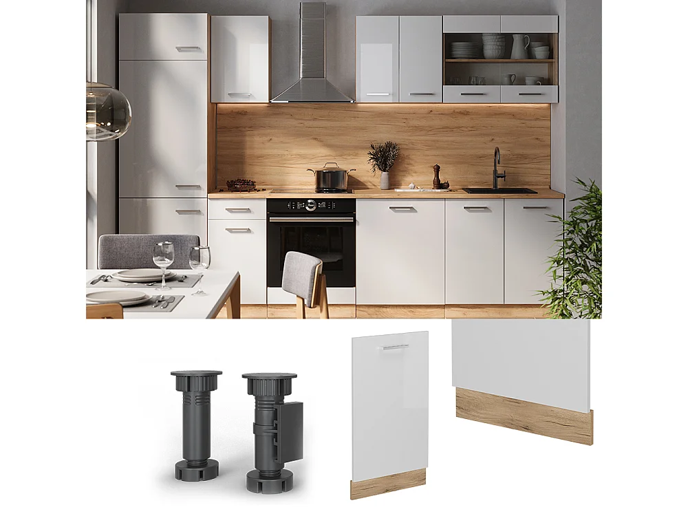 Façade blanc haute brillance 45x1.6x81.8 r-line