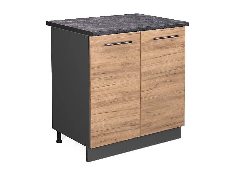 Armario bajo para fregadero roble dorado 80x60x82 fame-line