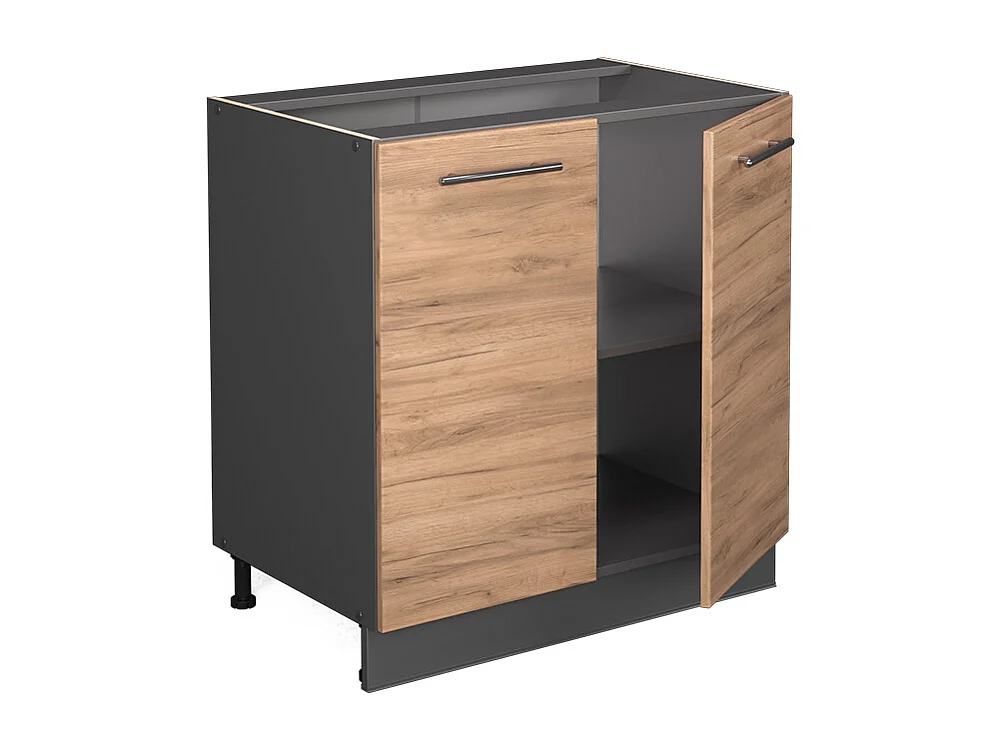 Armario bajo para fregadero roble dorado 80x60x82 fame-line