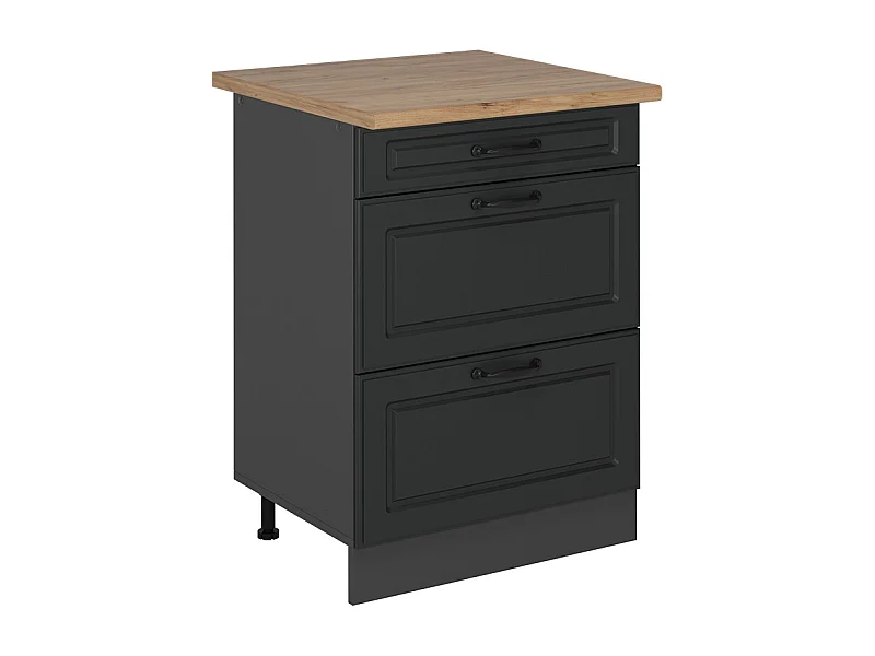 Mobiletto base per cucina antracite casa di campagna 60x60x81.6 r-line