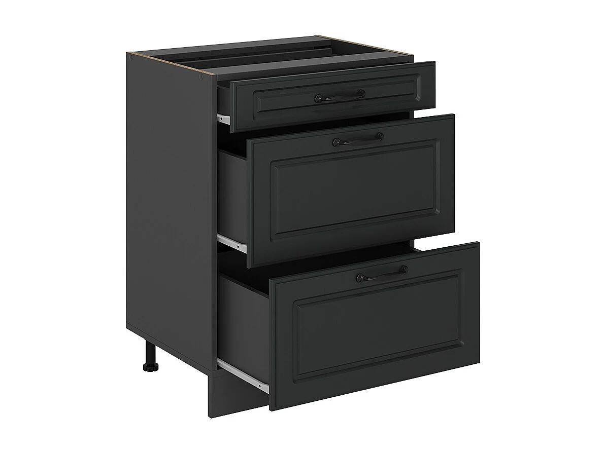 Mobiletto base per cucina antracite casa di campagna 60x60x81.6 r-line