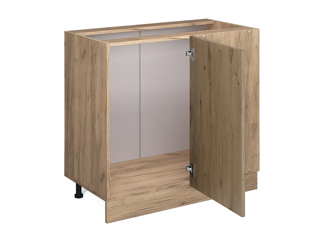 Armario de esquina roble artesanal 86x46x81.6 r-line