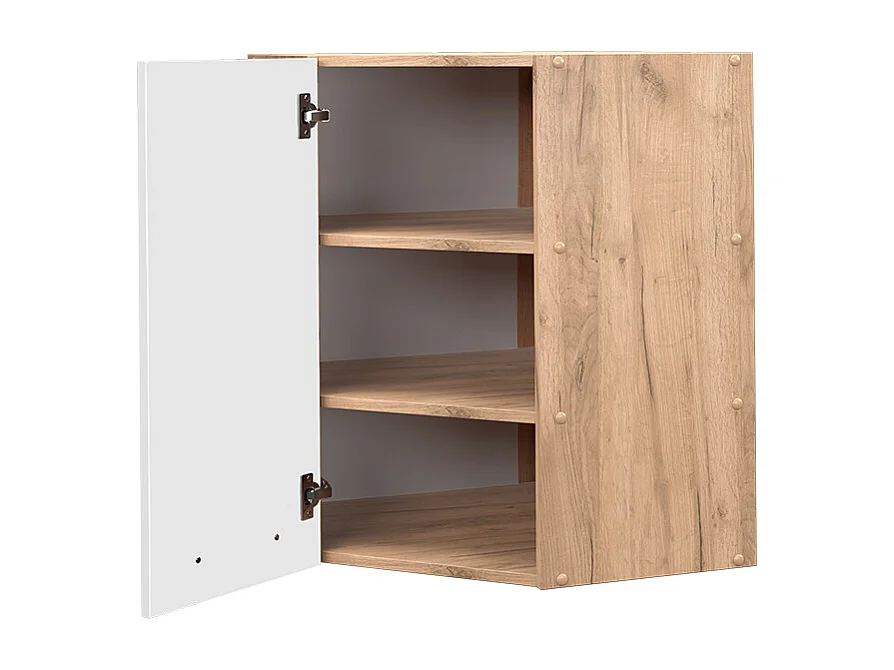 Mobile angolare da cucina bianco lucido 57x34.1x72 fame-line