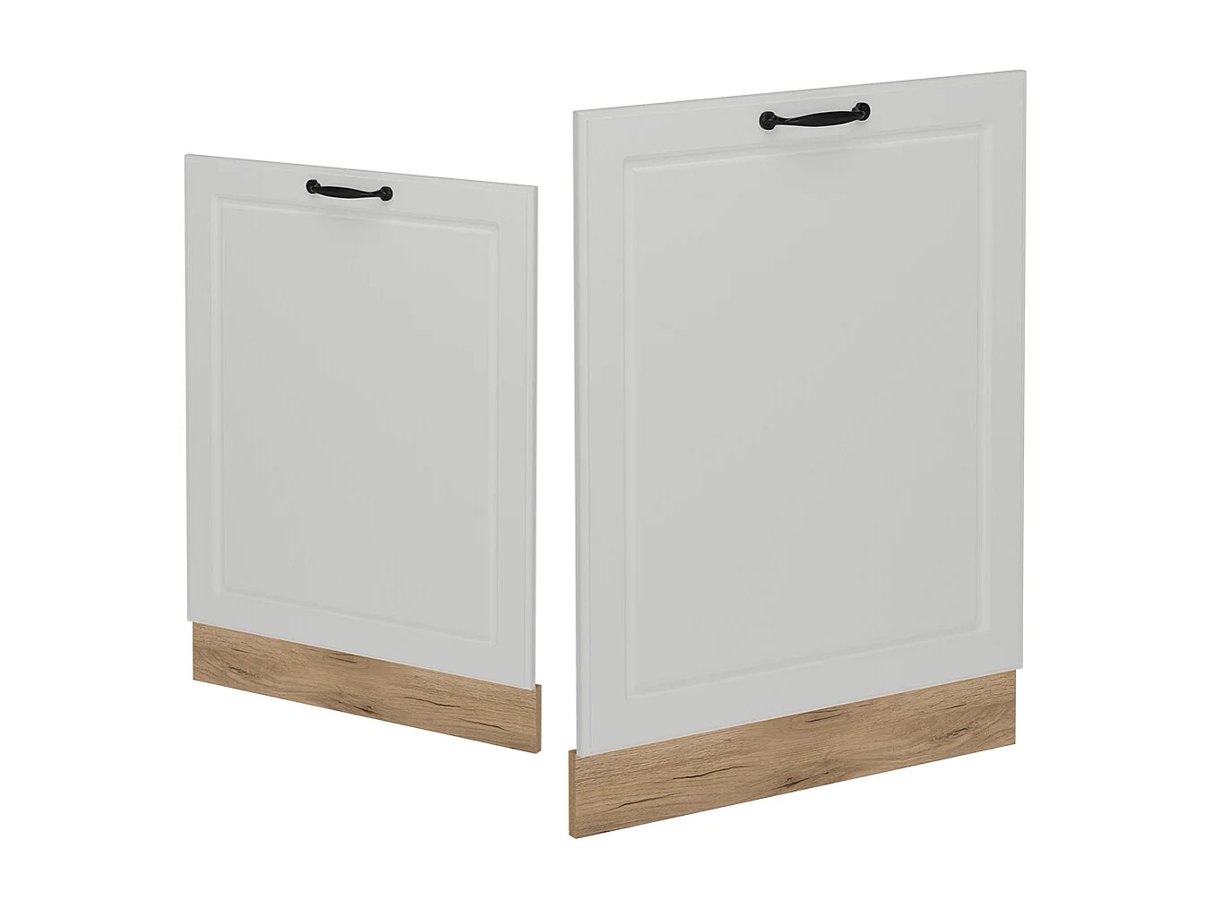 Façade de lave-vaisselle blanc campagne 60x1.6x81.8 r-line