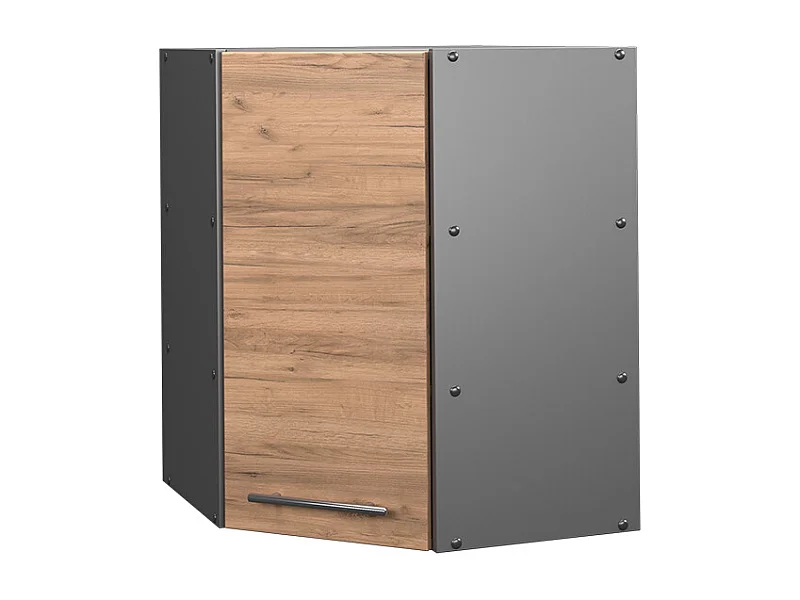 Armario colgante de esquina roble dorado 57x34.1x72 fame-line