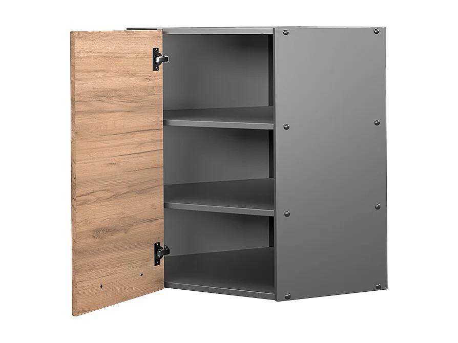 Mobile angolare da cucina quercia dorata 57x34.1x72 fame-line