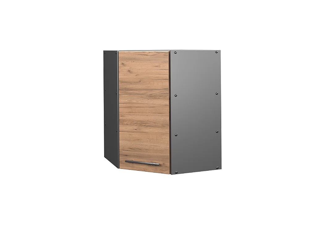 Hörnhängande skåp goldkraft ek 57x34.1x72 fame-line