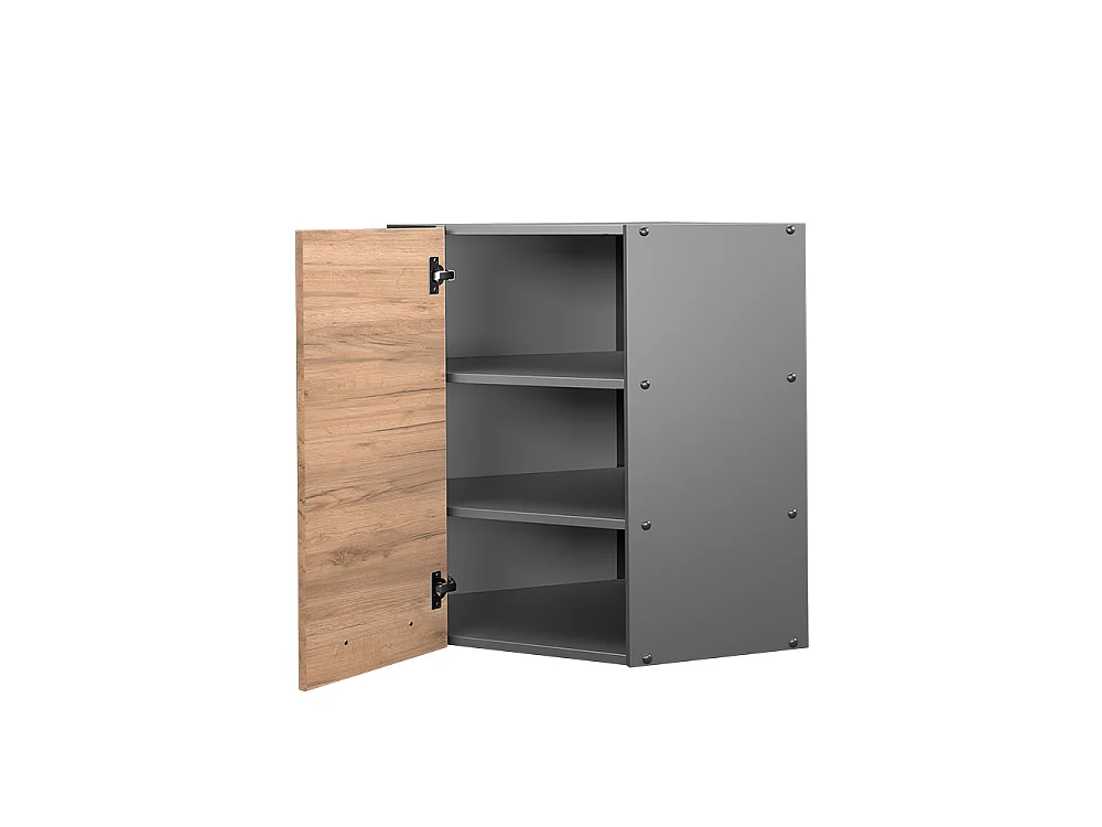 Hörnhängande skåp goldkraft ek 57x34.1x72 fame-line
